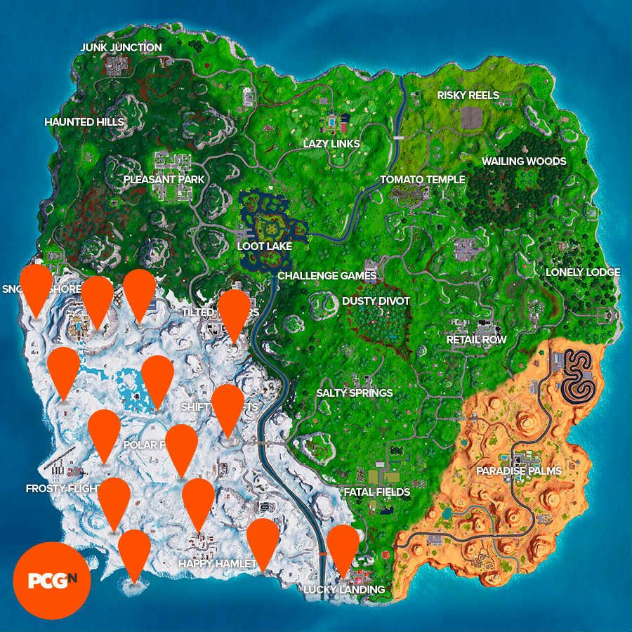 Fortnite chilly gnomes locations