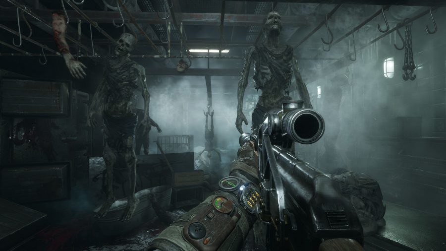 Unsettling skeletons in one of the best horror games, Metro Exodus