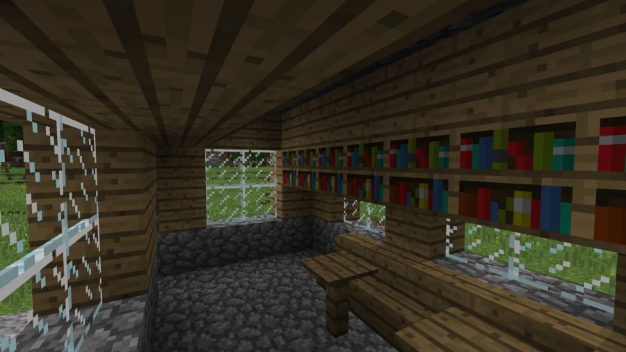 minecraft-seed-the-librarian-house-books