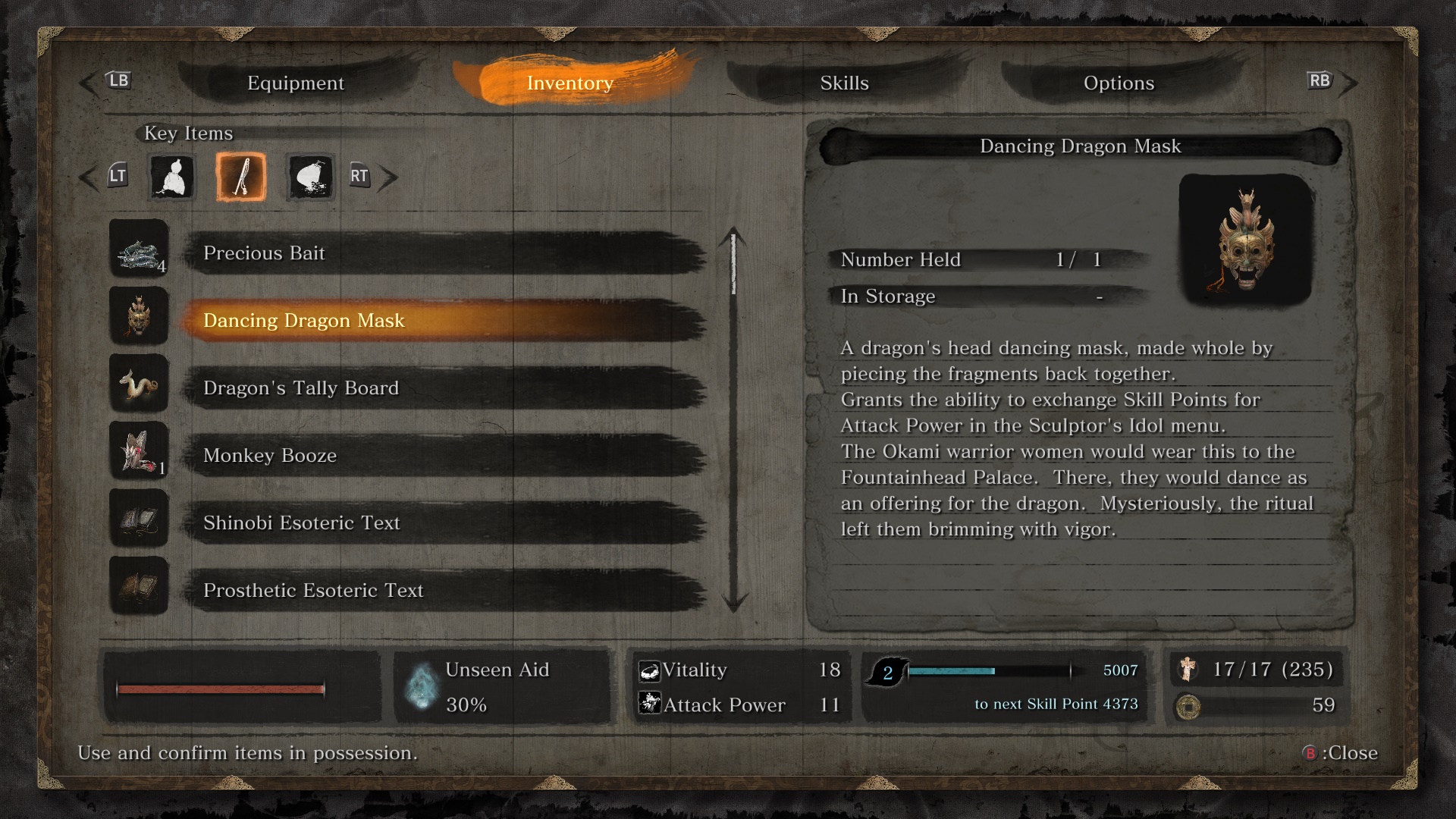 ansvar Sidelæns ekstra Sekiro Dancing Dragon Mask: where to find each piece and what it does |  PCGamesN