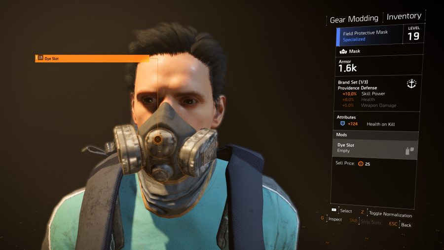 the division 2 dyes