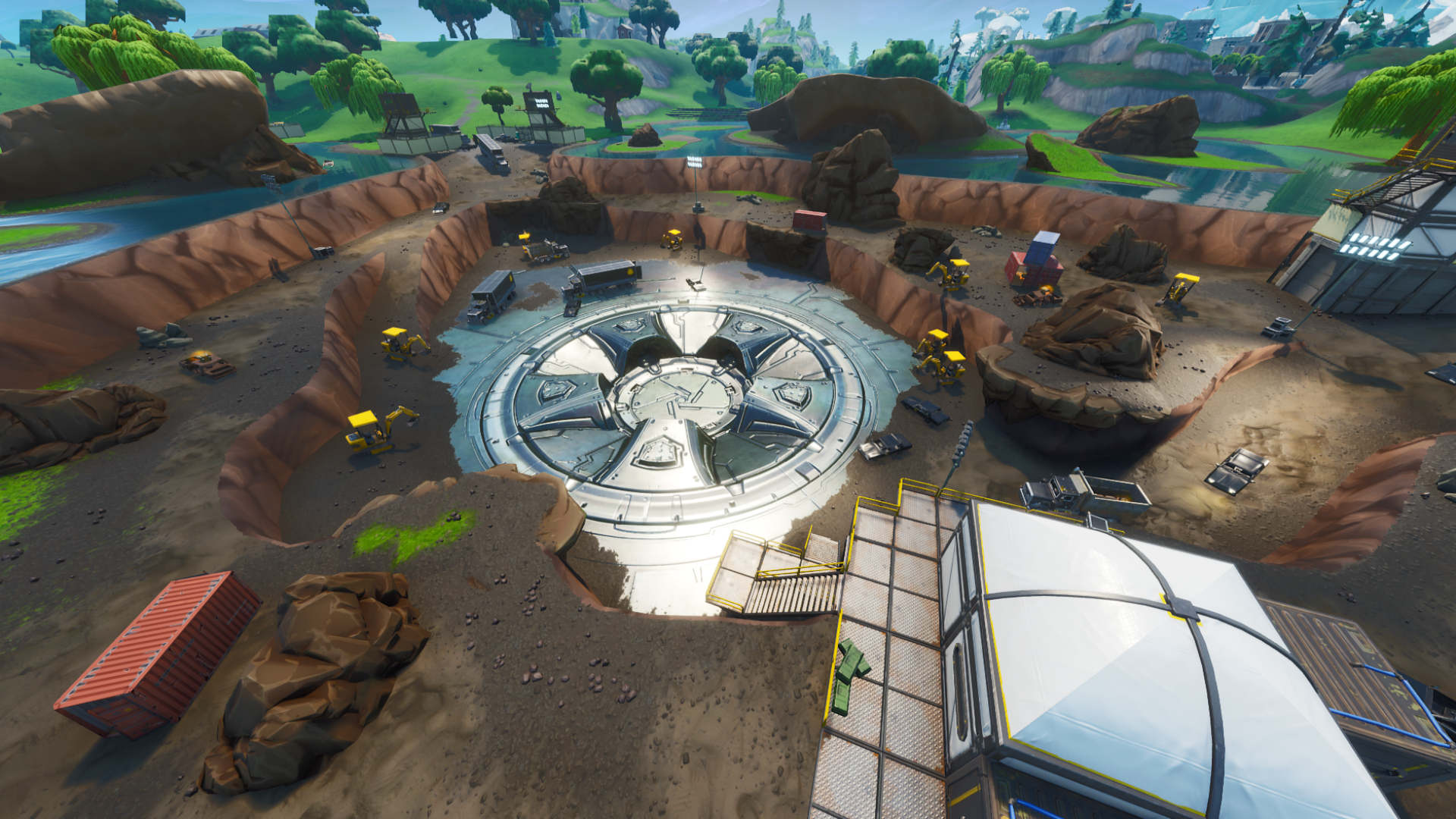 Fortnite Leakers Discover A Mysterious Vault Under Loot Lake - 