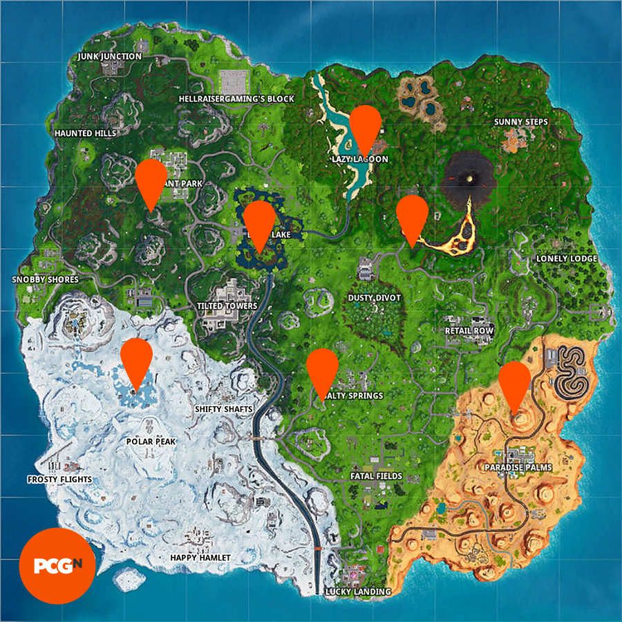 fortnite flaming hoops cannons locations