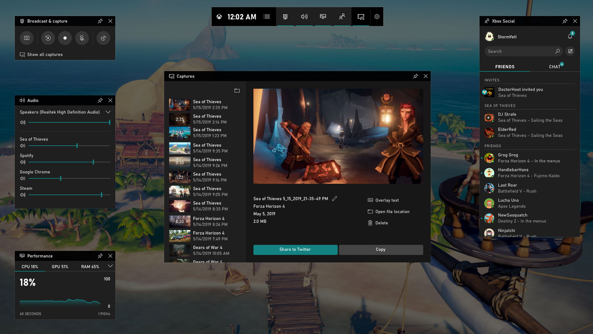 The new Xbox Game Bar lets you adjust audio levels without ...