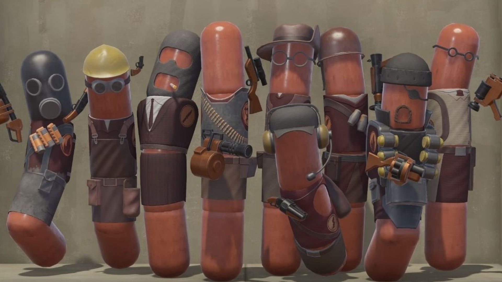 Meat Fortress Is Team Fortress 2 Vr But With Sausages Pcgamesn - team fortress 2 all class roblox