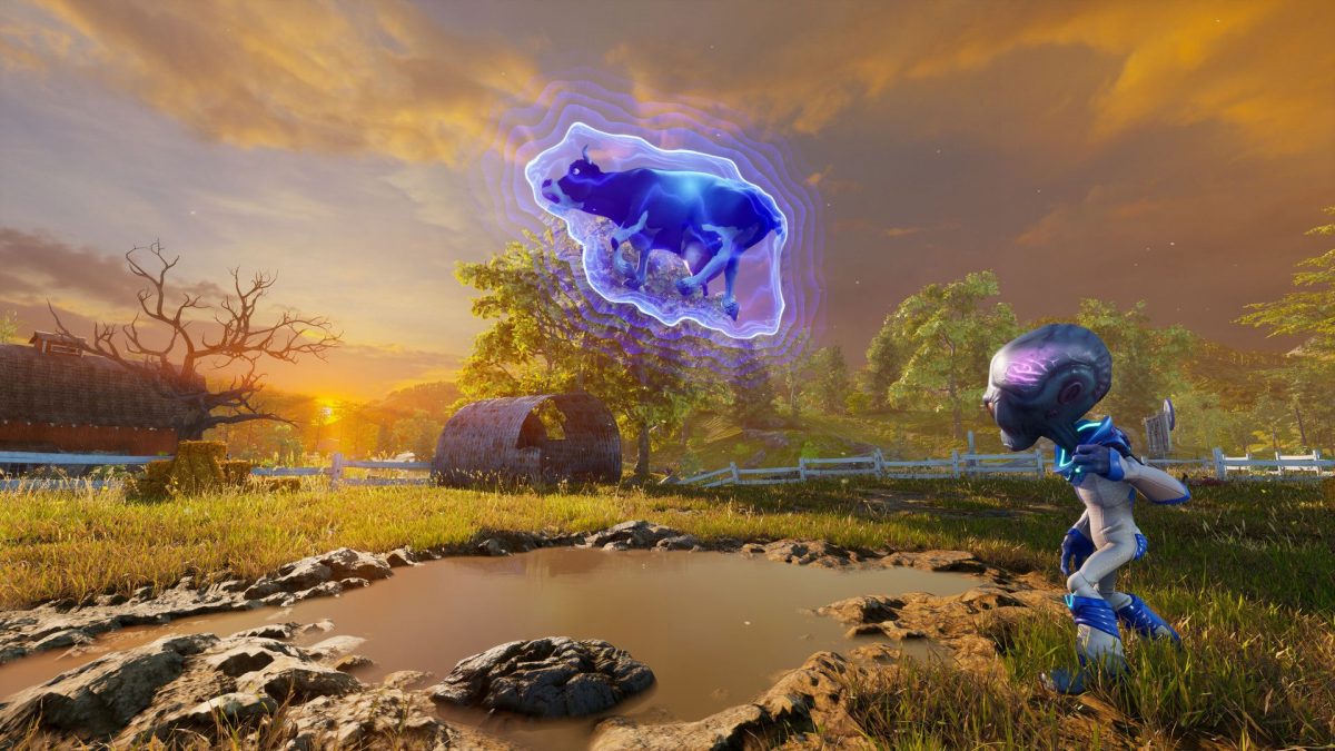 The Destroy All Humans remake has procedurally generated cow dung what happened there | PCGamesN