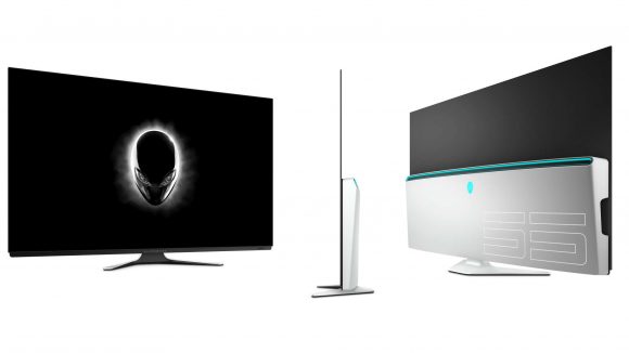 Alienware 55 inch AW5520QF OLED monitor.
