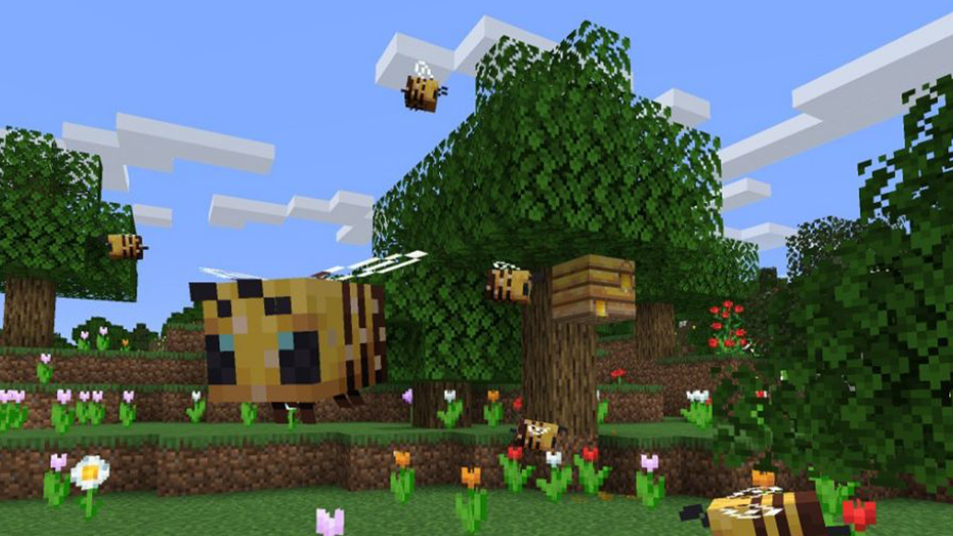 Minecraft 1.18.1 saves the bees