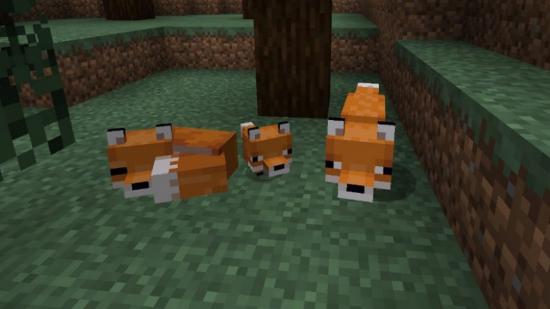 Minecraft mobs foxes