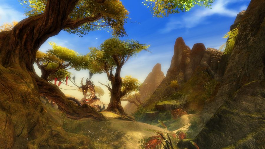 A view of Grothmar Valley, part of Guild Wars 2's new Icebrood Saga map