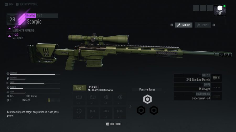 Ghost Recon Breakpoint weapons, Scorpio