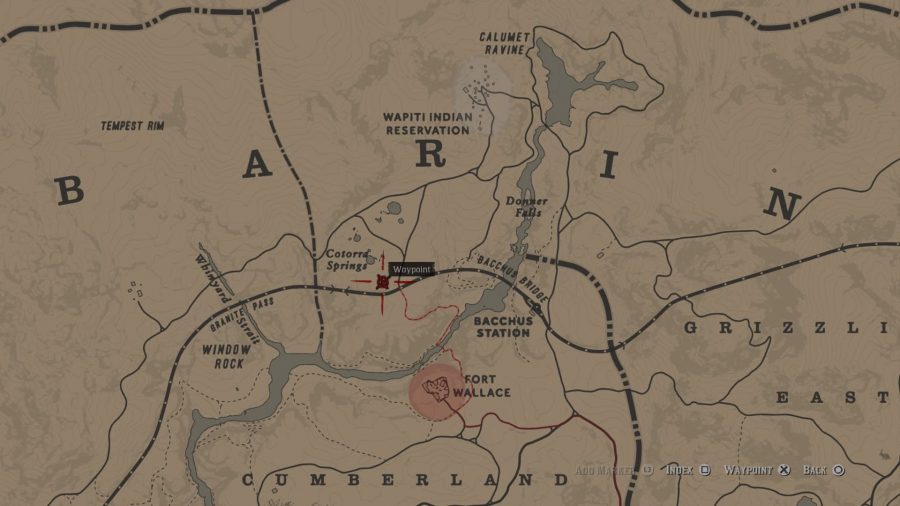 Where on the RDR2 map to find a legendary wolf