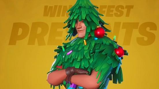 Christmas tree skin in Fortnite