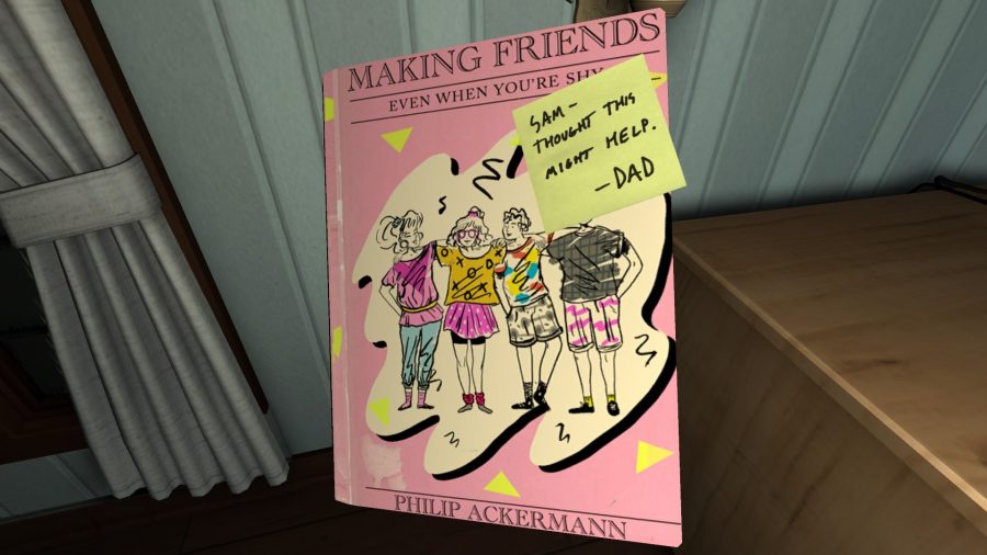 A book Terry leaves for Sam in Gone Home