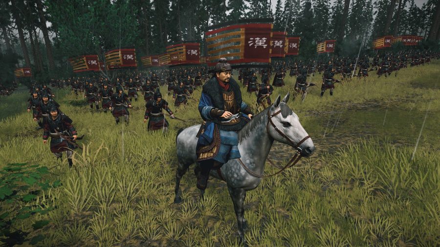 He Jin on horseback in Total War Three Kingdoms