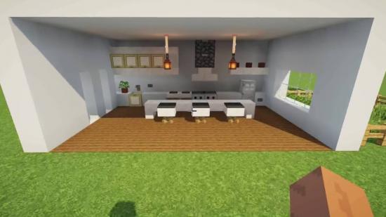 The Best Minecraft Kitchen Ideas To, How To Build A Modern Kitchen Island In Minecraft
