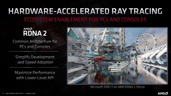 AMD hardware accelerated ray tracing