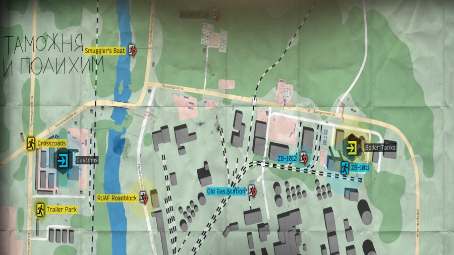 The Escape From Tarkov Map