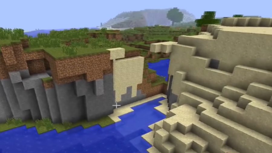Best Minecraft seeds: a seed based on the Minecraft title screen