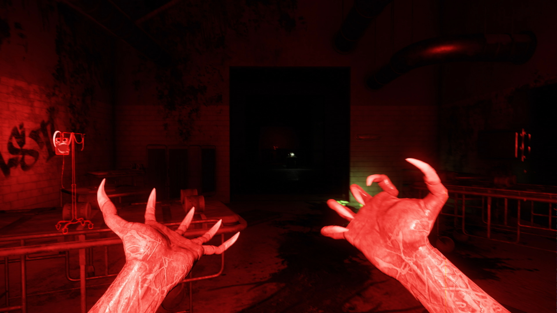 Games like Among Us: a transformed monster with his claws out in Deceit.