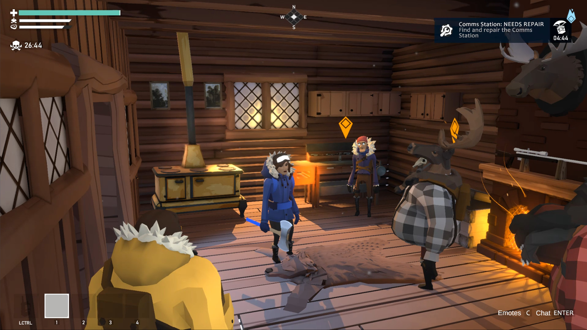 Games like Among Us, a tense meeting in a cabin in Project Winter