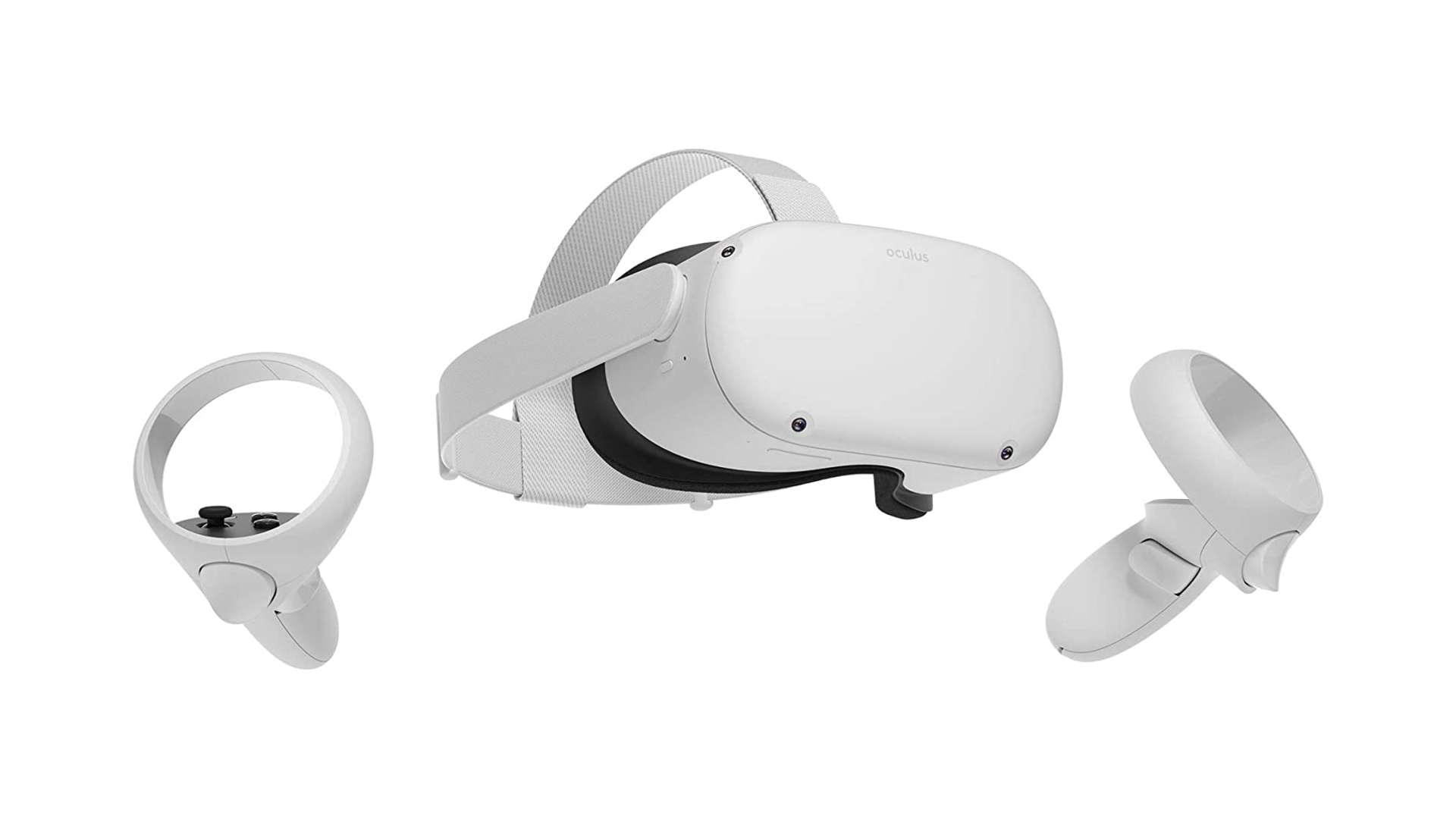 Los mejores auriculares VR: Oculus Quest 2 sobre fondo blanco