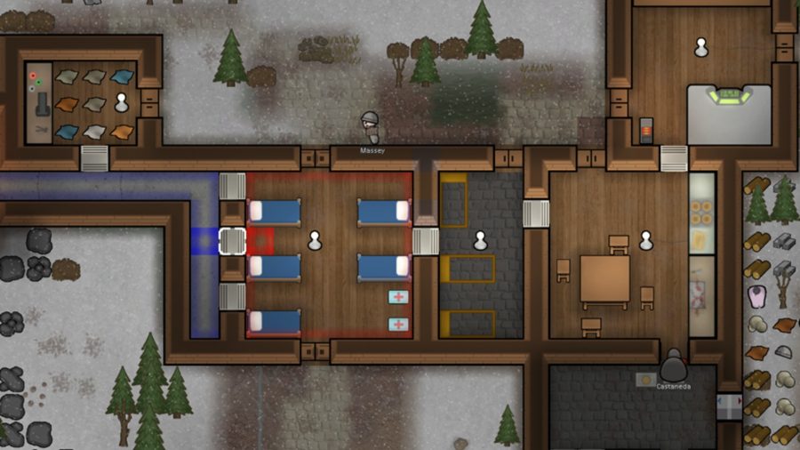  a colonist is walking extracurricular  of a bedroom.