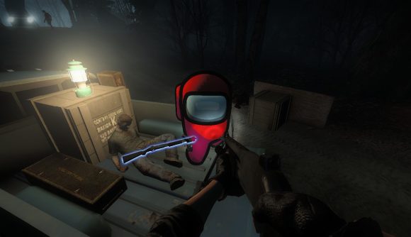 Red from Among Us modded into Left 4 Dead 2