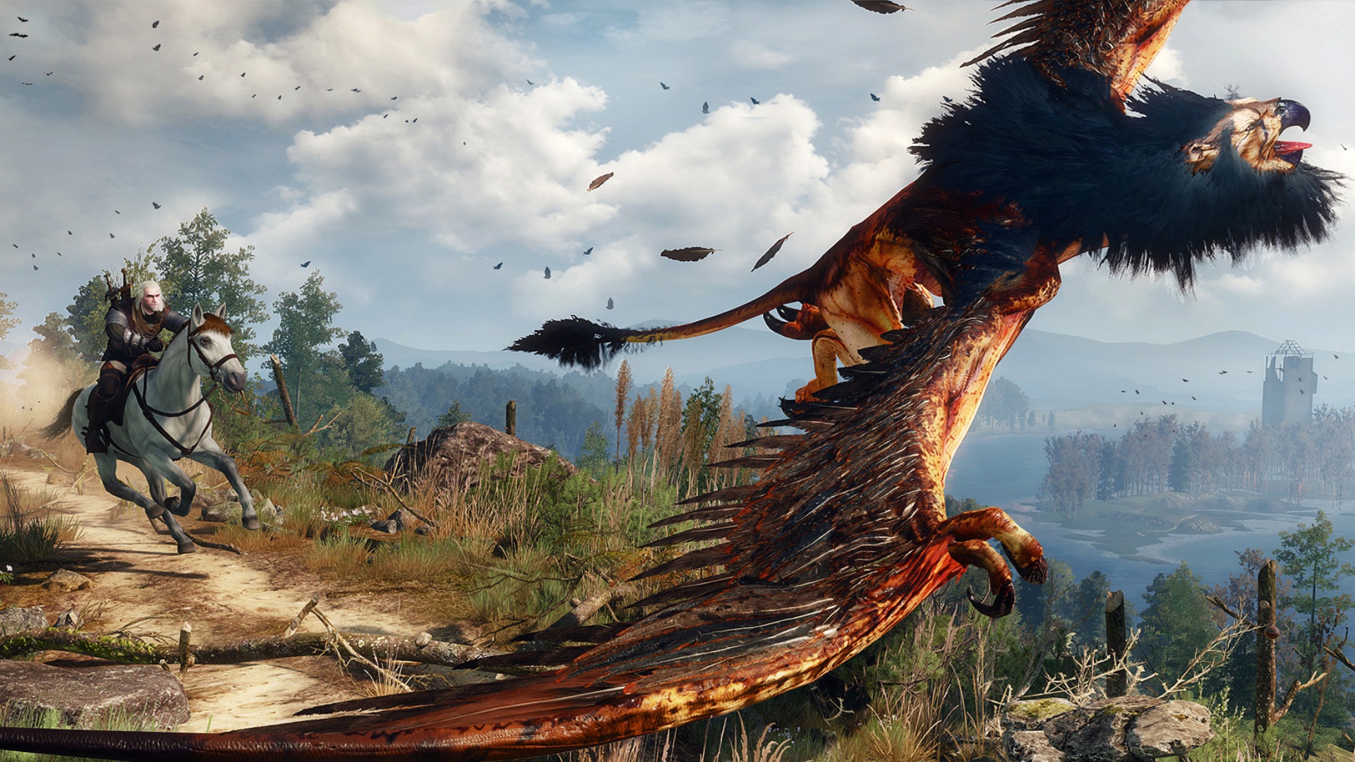 The Witcher 3 Wild Hunt griffin chase