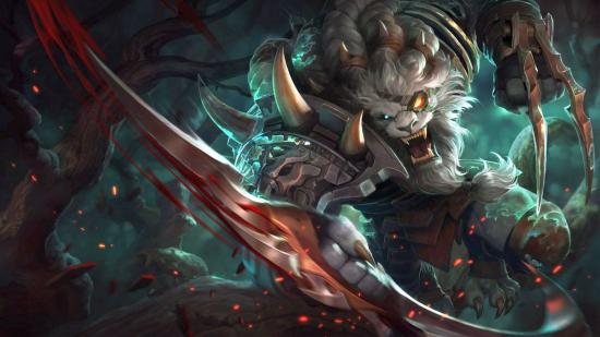 League of Legends champion Rengar, a feline-like warrior assassin champion