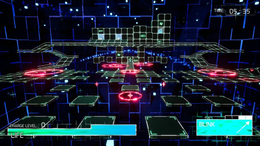 Revisitor is coming out in January 2021 and is a first-person puzzle game about teleportation. Here is one of the levels with a bunch of platforms to leap over to get to the goal.