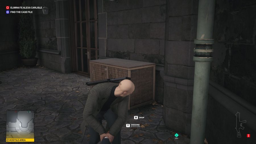 Hitman 3 Dartmoor Silent Assassin Suit Only, outside Carlisle's office