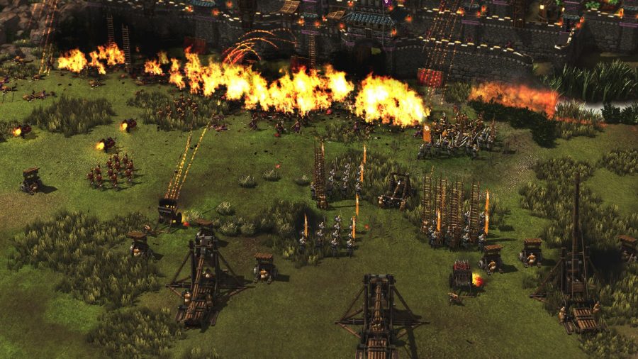 Fire missile ranged attack in Stronghold: Warlords
