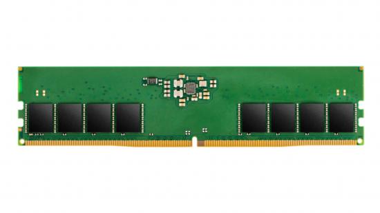 Unbranded DDR5 RAM without a heatsink, leaving its DRAM chips exposed