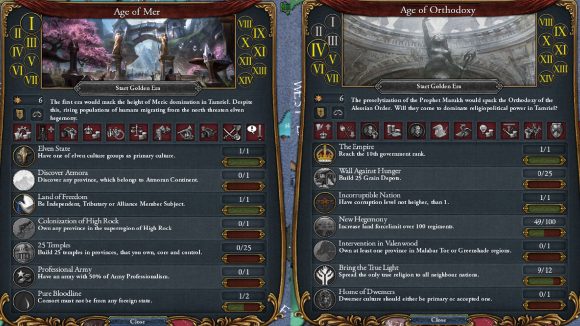 the eu4 ages interface, changed with elder scrolls content