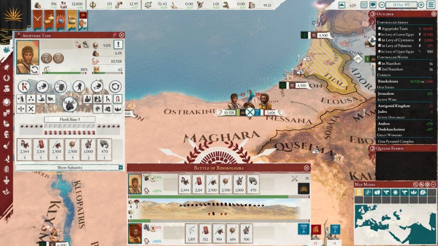 the new battle screen in imperator rome 2.0