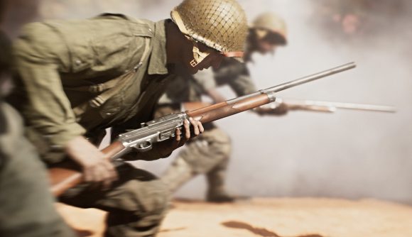 WW2-era soldiers charge forward in Battlefield