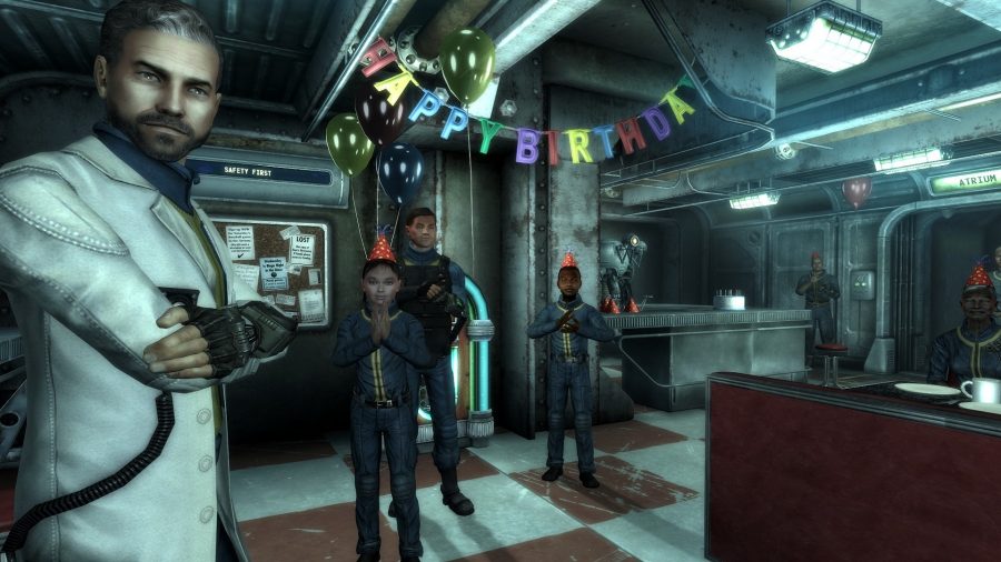 Your birthday party in Fallout 3's Vault 101