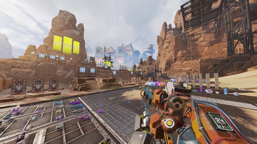 Apex Legends Weapons Tier List: The Havoc being used in the firing range
