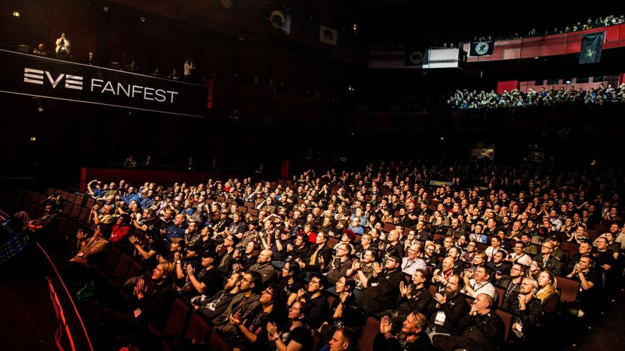Audience watching a reveal at Eve FanFest 2017