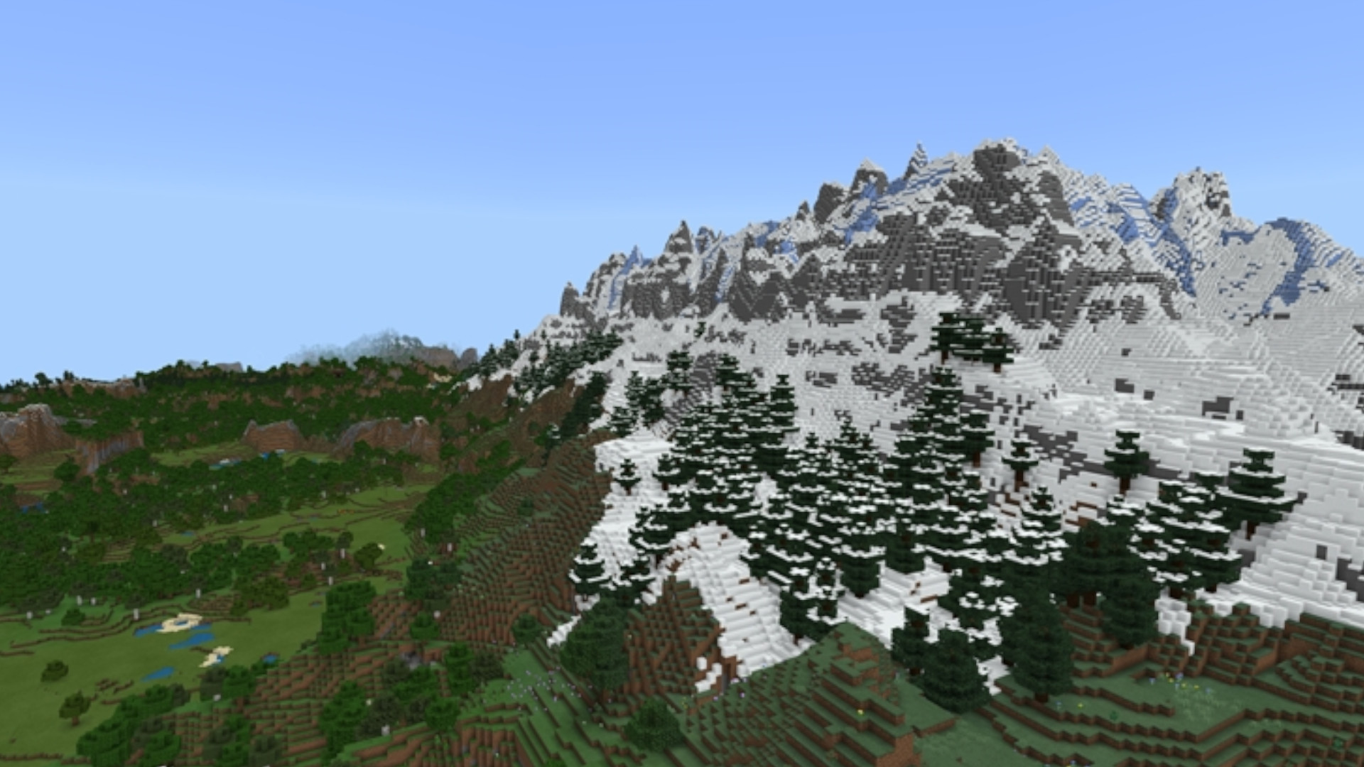 Minecraft’s mountain generation is getting revamped with five new