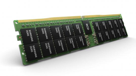 RAM stick with a dark-green PCB
