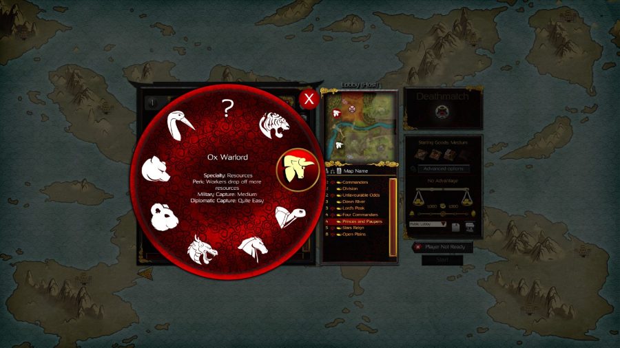 Warlords ability wheel in Stronghold: Warlords