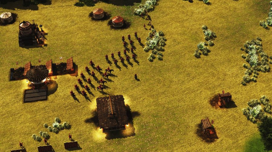Managing an army in Stronghold: Warlords