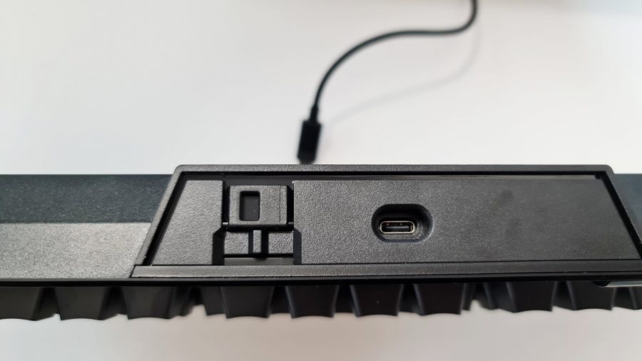 Corsair K70 TKL has an indented USB Type C port for some reason and a dedicated tournament switch