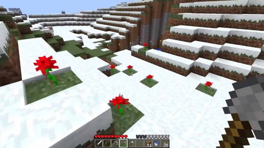 Snowy mountains in Far Lands or Bust Minecraft Let's Play