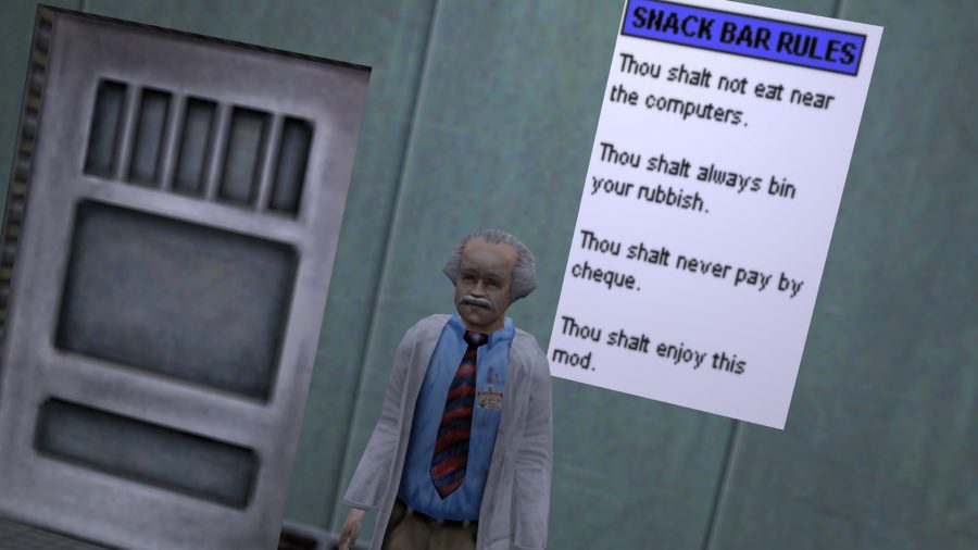 The snack bar rules in Half-Life: Life's End