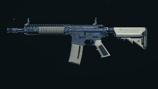 The M4A1 assault rifle in Call of Duty Warzone's preview menu