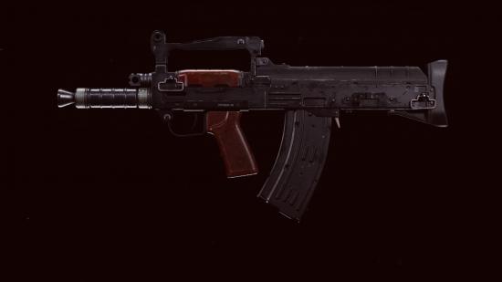 The stock Groza from Black Ops Cold War in Call of Duty Warzone's preview menu