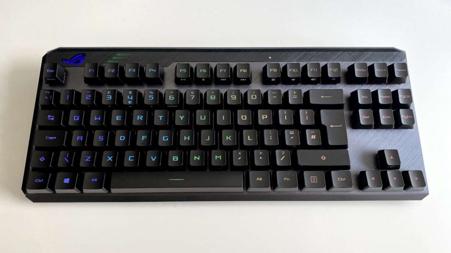Black keyboard in TKL format